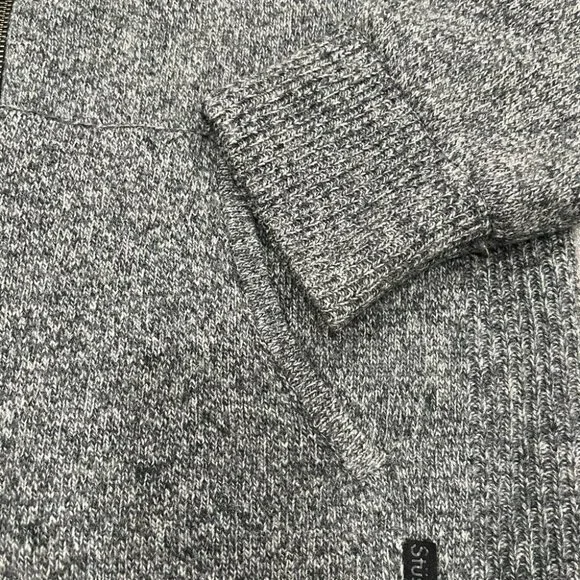 [L]Stussy Lamb Wool Full Zip Hoodie Jacket - Picture 4 of 13